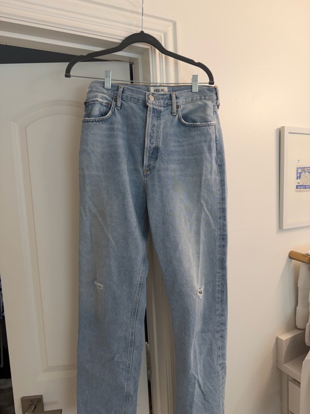 AGOLDE 90s Pinch Waist High Rise Straight Jean - Picture 4 of 5